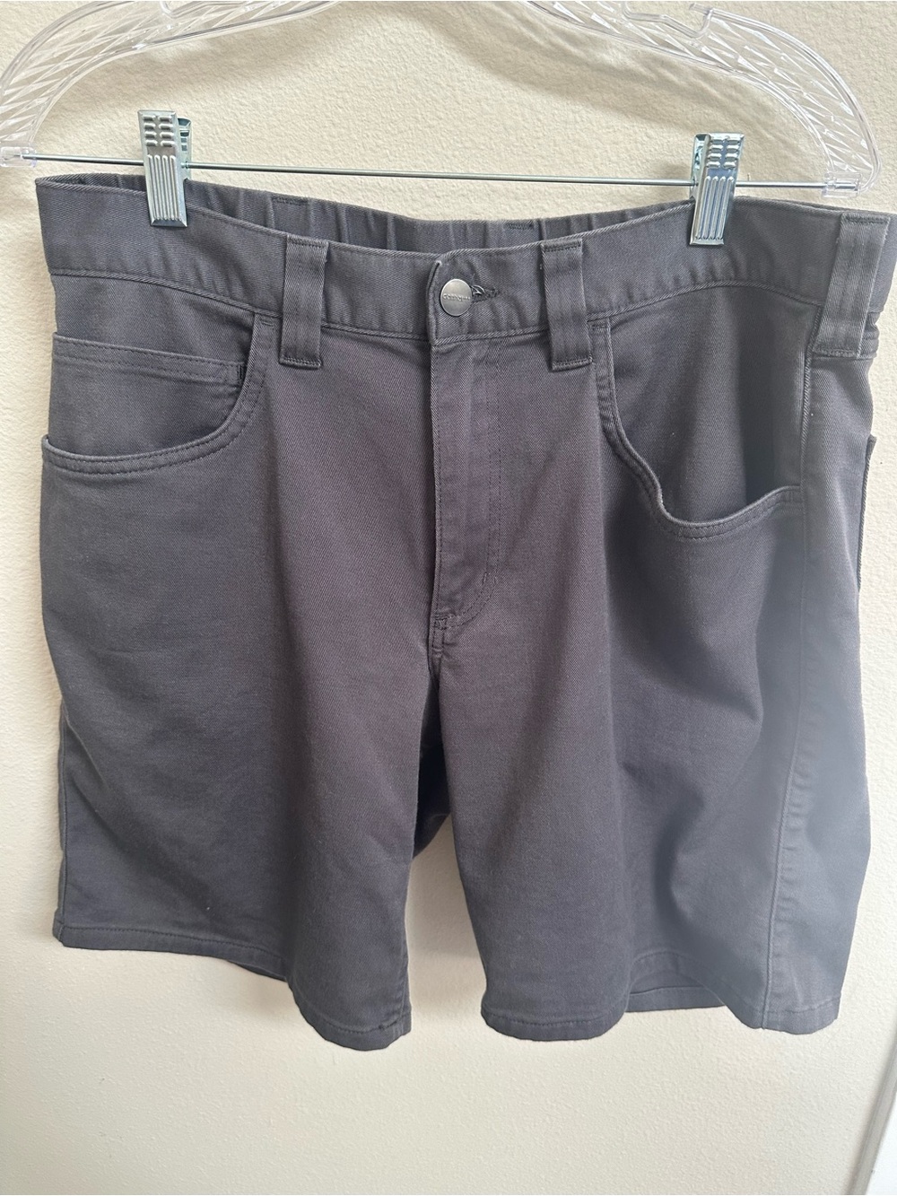 Carhartt Men's Classic Dark Gray Shorts - Relaxed Fit, Size 32